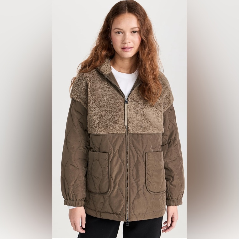 NWT Varley Derry Quilt Sherpa Jacket M